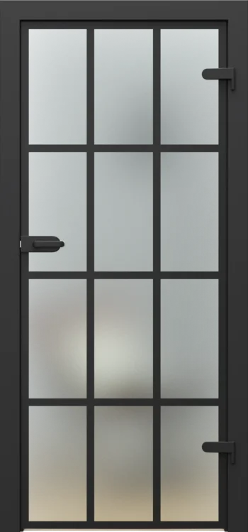 PORTA GLASS frosted glass with painted muntins