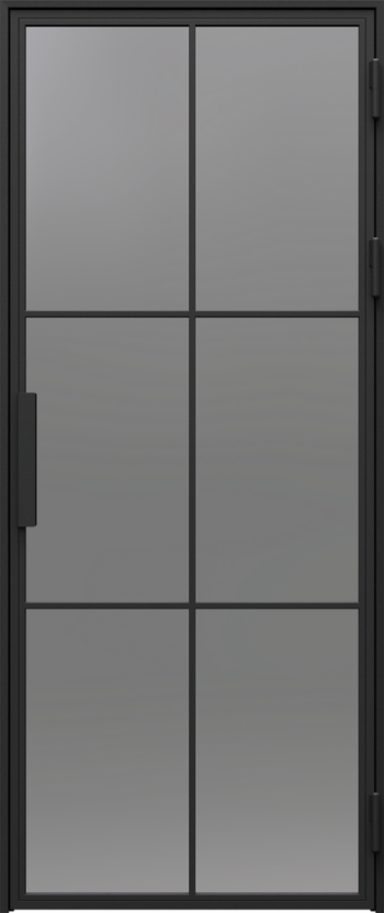 STEEL PORTA LOFT model 1 smoked graphite glass