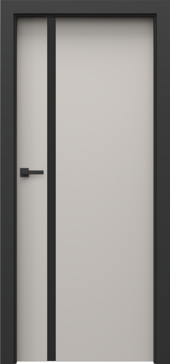 Порта ЛОФТ 4.A черно стъкло