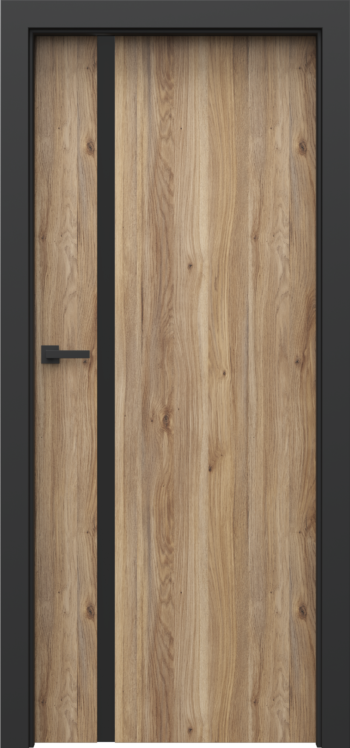 Porta LOFT 4.A black glass