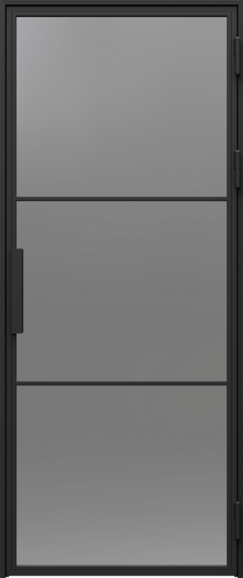 STEEL PORTA LOFT model 2 smoked graphite glass