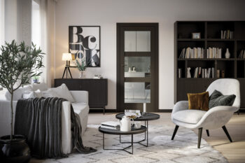 black doors PORTA VERTE HOME BLACK