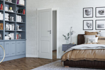 white bedroom door